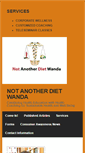 Mobile Screenshot of notanotherdietwanda.com
